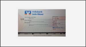 Spendenscheck der Volksbank Jade-Weser